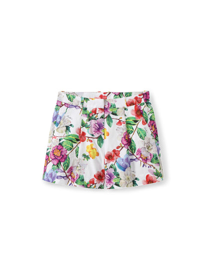 Printed chino shorts