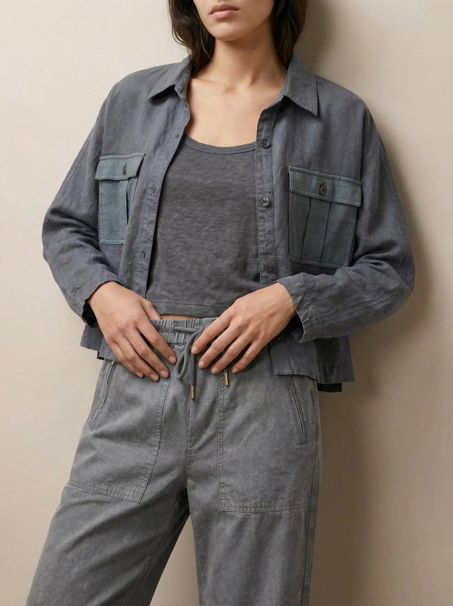 מכנס יוטיליטי שרוך במותן