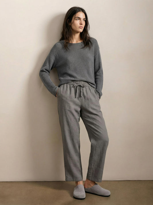 מכנסיים טנסל רגל רחבה