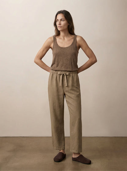 מכנסיים טנסל רגל רחבה