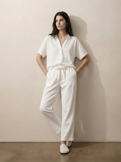 מכנסיים טנסל רגל רחבה