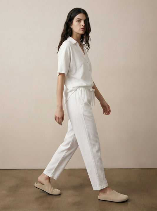 מכנסיים טנסל רגל רחבה