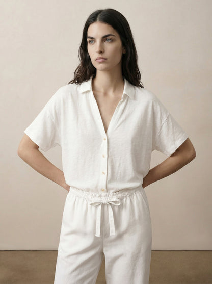 מכנסיים טנסל רגל רחבה