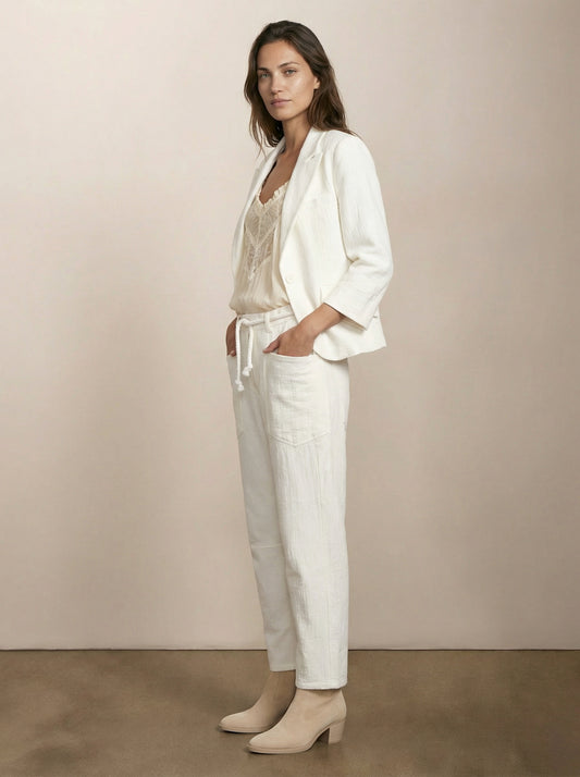 מכנס בארל עם חגורת שרוך