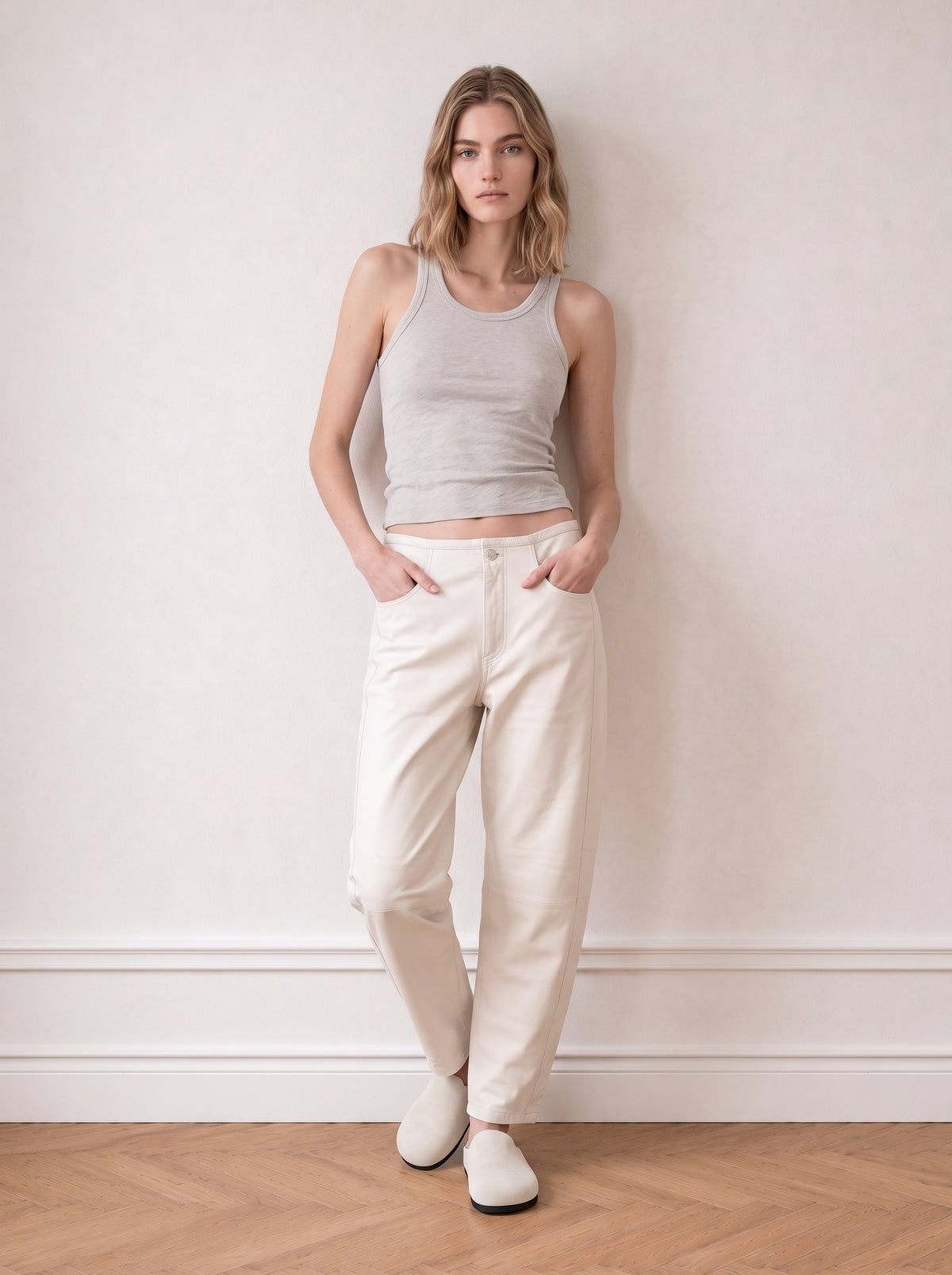 Barel leather trousers