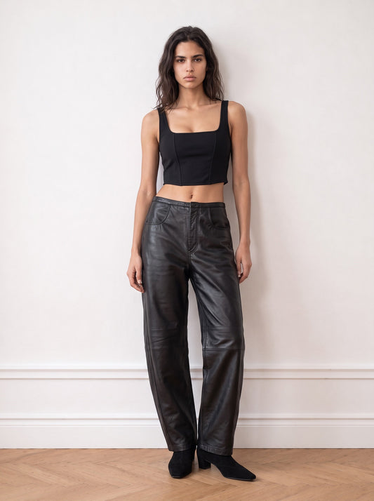 Barel leather trousers