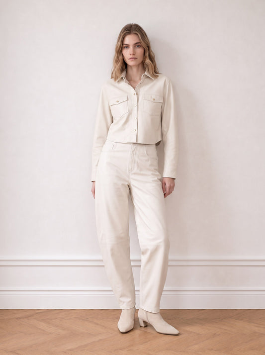 Barel leather trousers