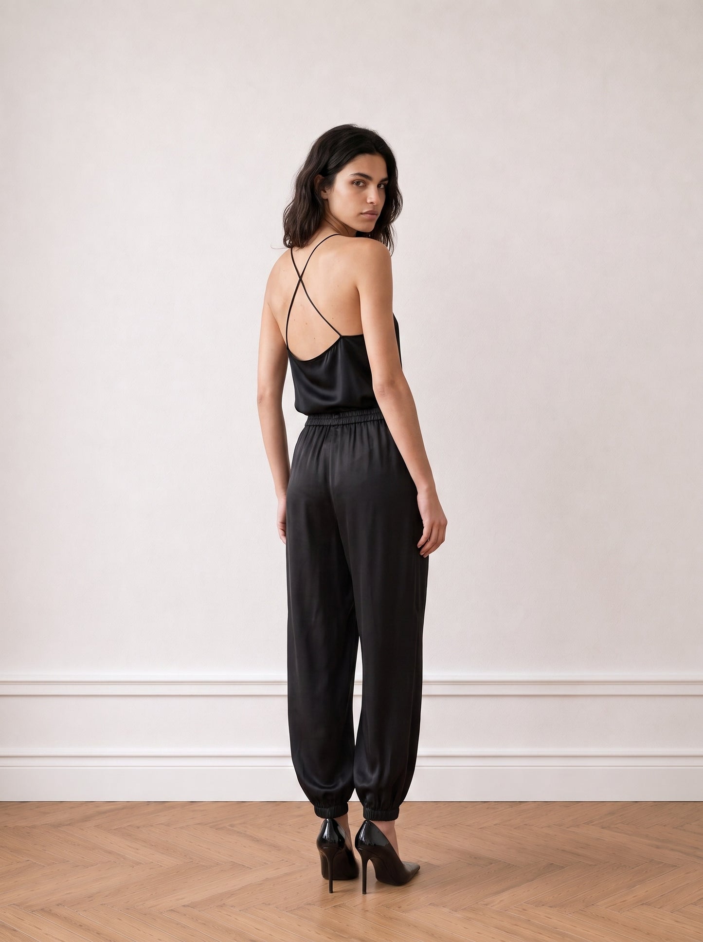 Cupro Balloon Trousers