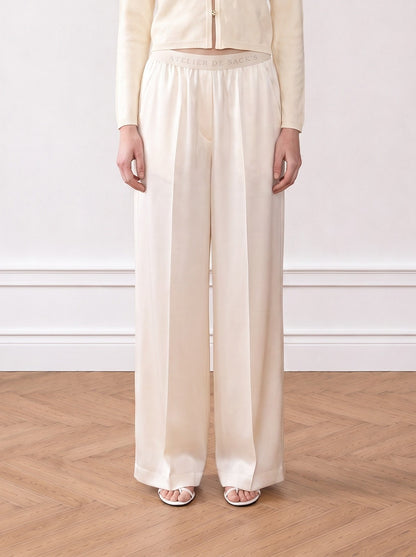 Satin-viscose Trousers