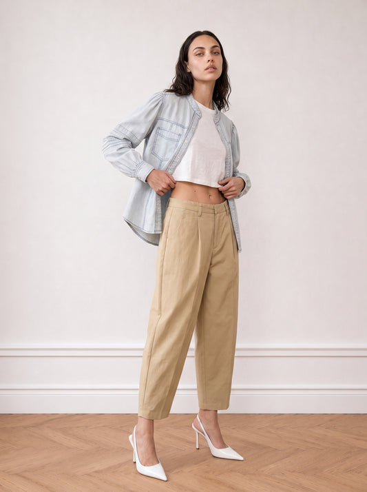 Nylon chino pants