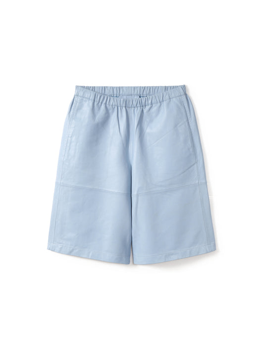 Leather Bermuda shorts