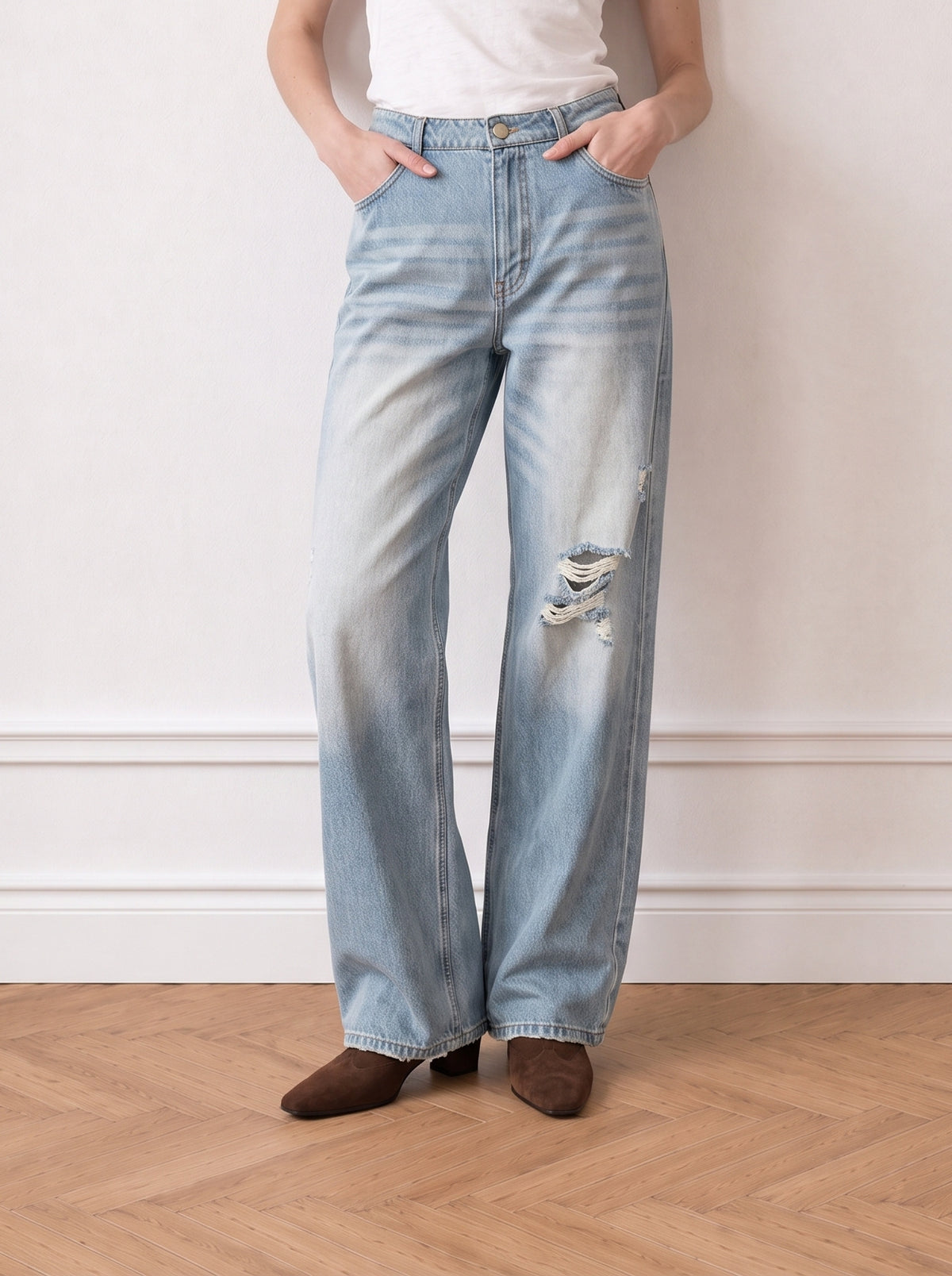Wide-leg Jeans
