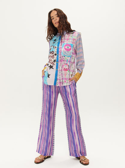 ביילי מכנסיים רגל ישרה