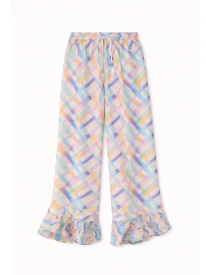 Rosie Ruffled Wide Leg Pants