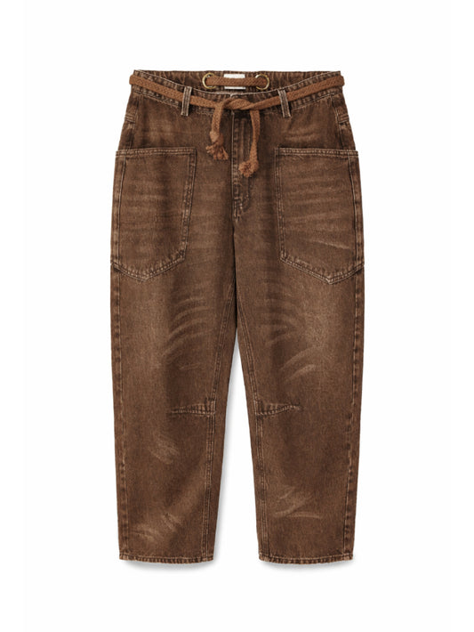 Juno Tapered Leg Jeans & Rope Belt