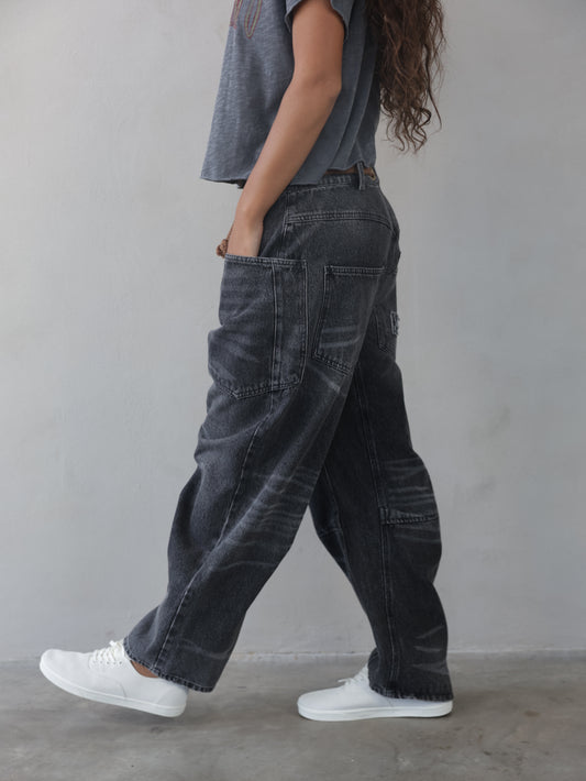 Juno Tapered Leg Jeans & Rope Belt