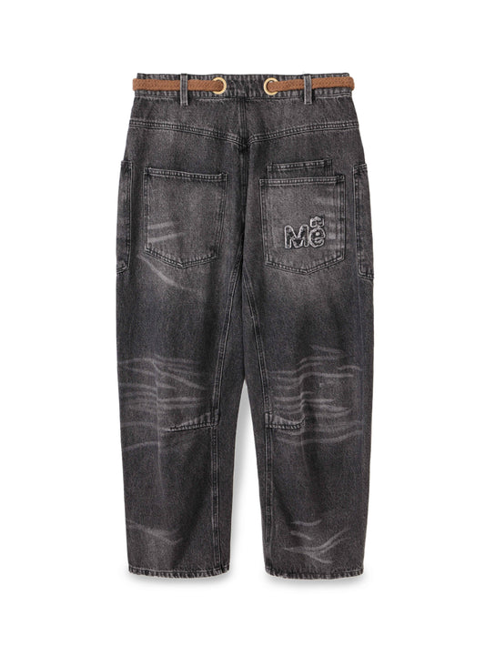 Juno Tapered Leg Jeans & Rope Belt
