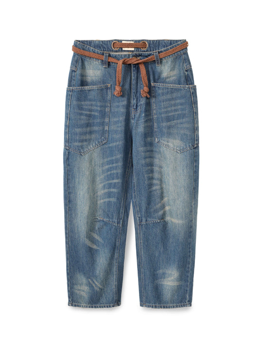 Juno Tapered Leg Jeans & Rope Belt