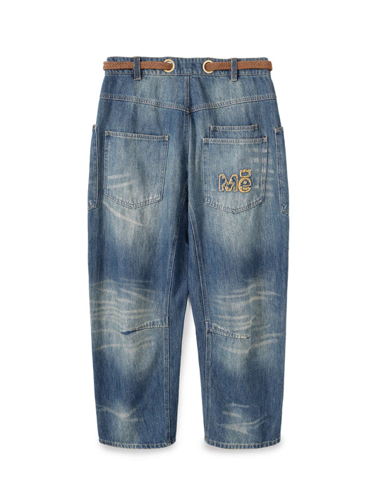 Juno Tapered Leg Jeans & Rope Belt