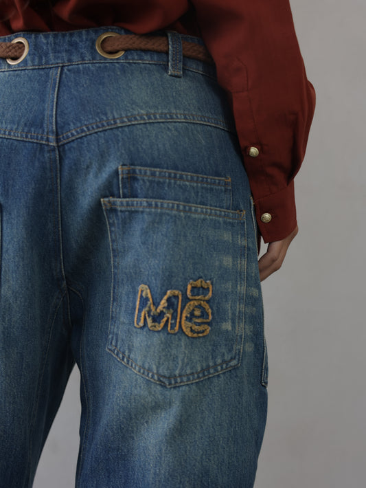 Juno Tapered Leg Jeans & Rope Belt