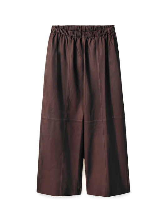 Wide leg Leather pants