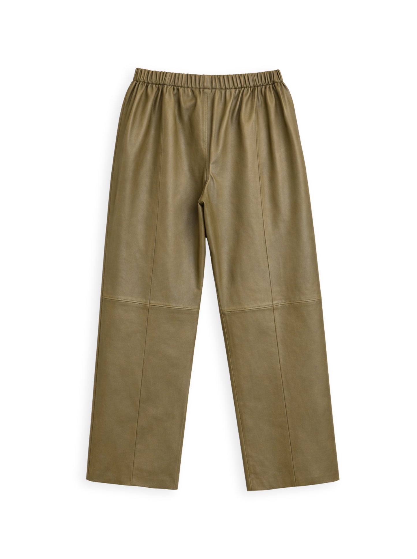 מכנס עור רגל רחבה