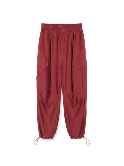 Elastic Waist Wide Leg Pants