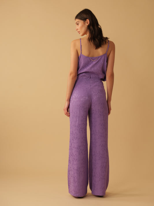 Tie Front Flare Leg Pants