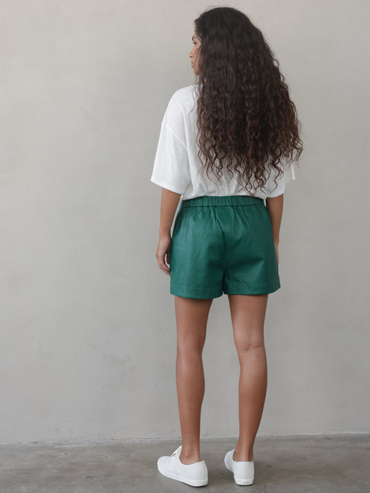 Short Leather Pants