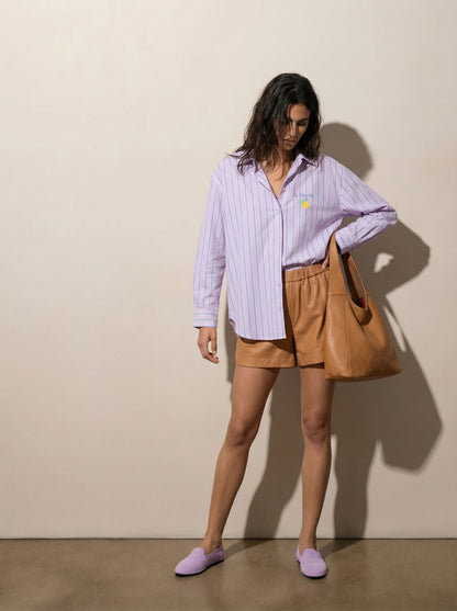 מכנס קצר עור