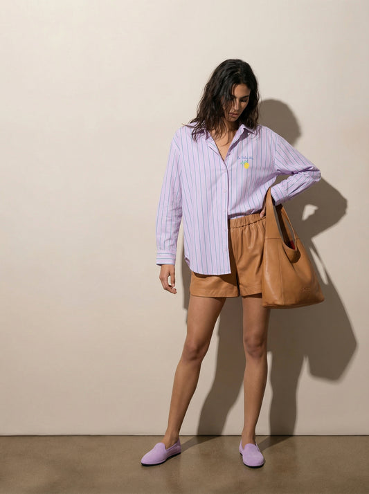 מכנס קצר עור