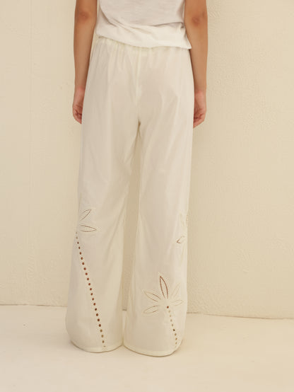 Embroidered Track Pants