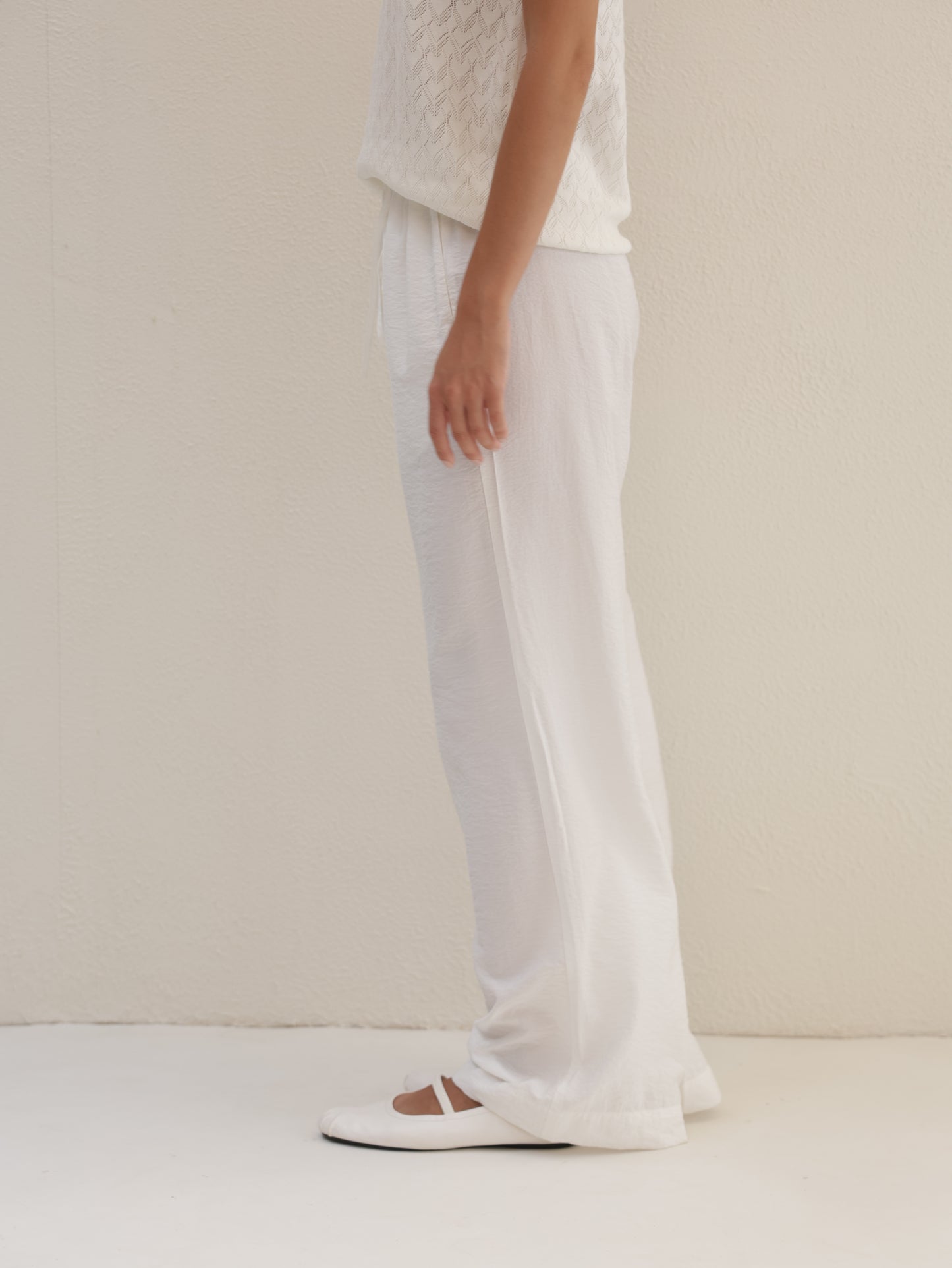 Viscose Pants Wide Leg\