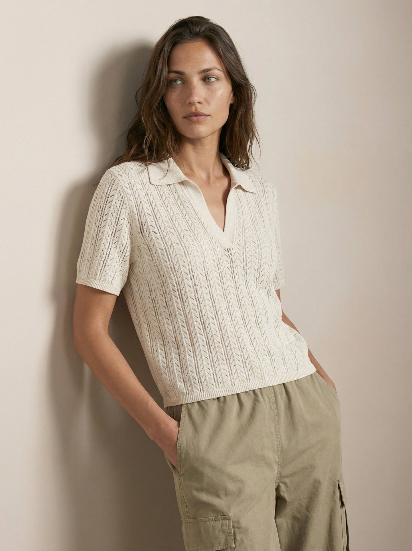 Knit polo