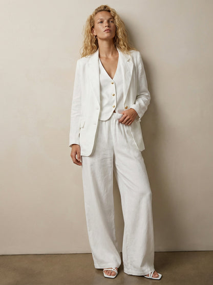 Tailored linen jacket