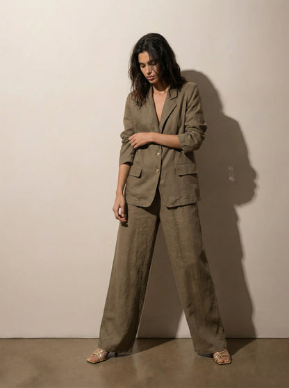 ג'קט פשתן מחויט