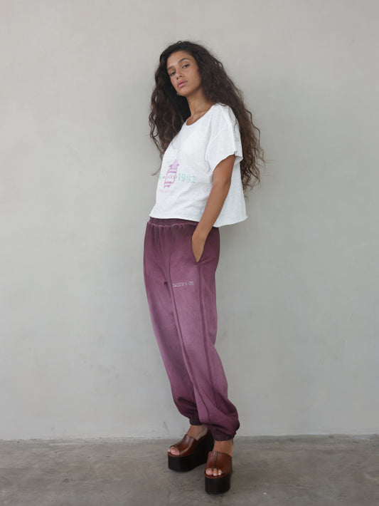 מכנס פוטר ארוך שטיפה וינטג'