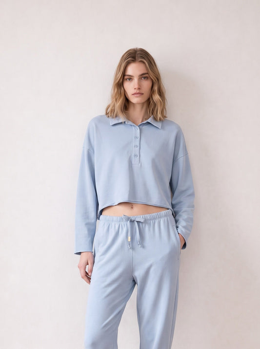French Terry Polo Shirt