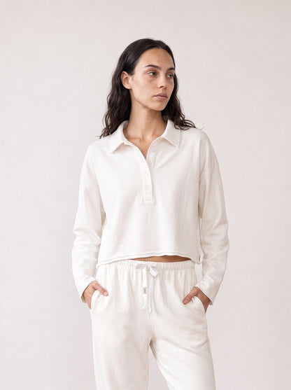 French Terry Polo Shirt