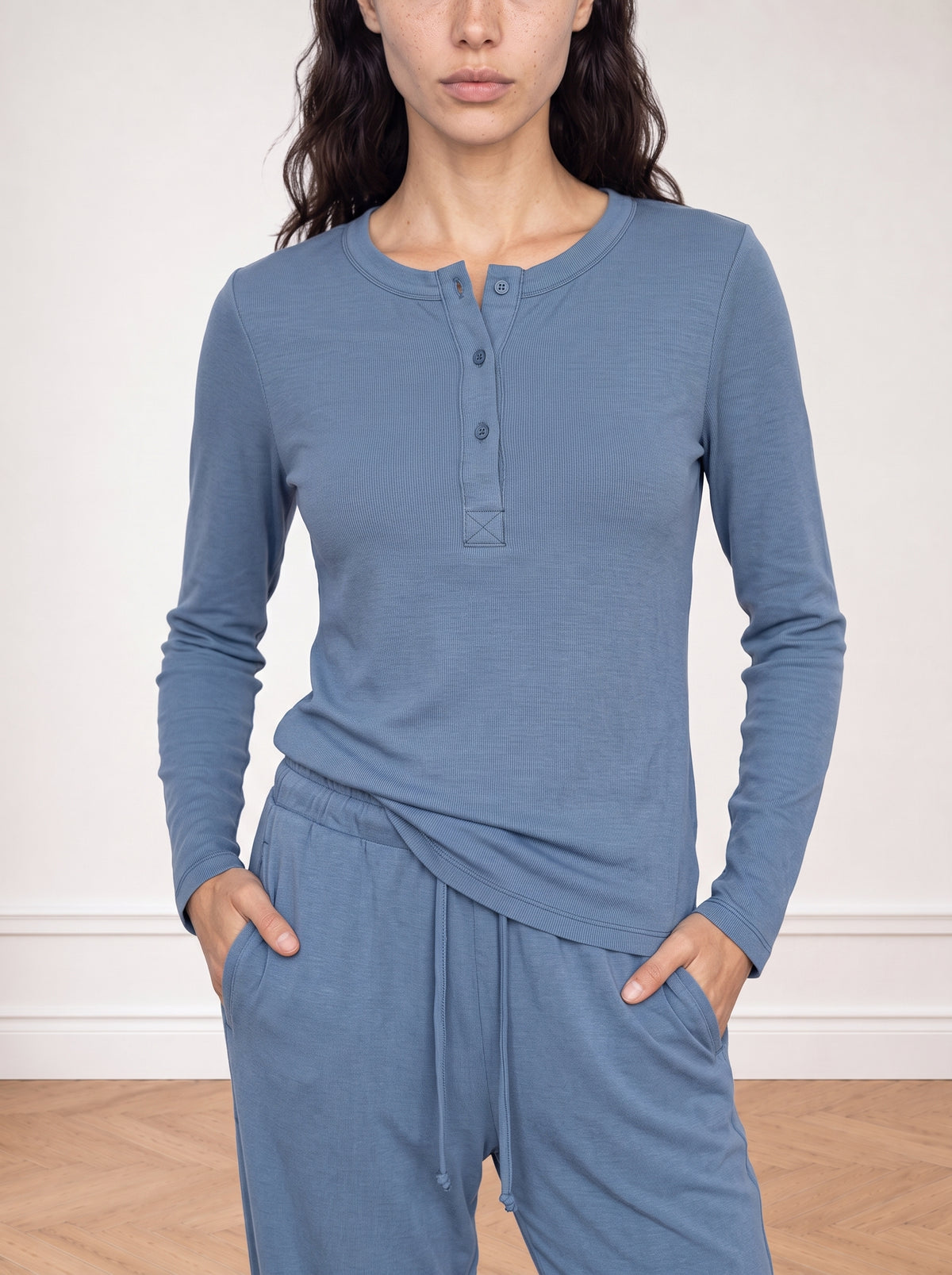 Slub Button-down Shirt