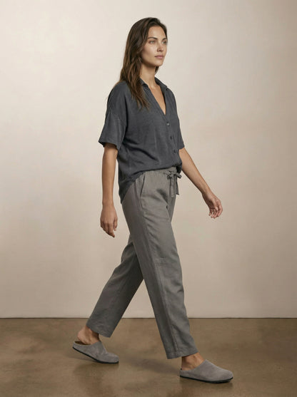 Wide leg tencel pants