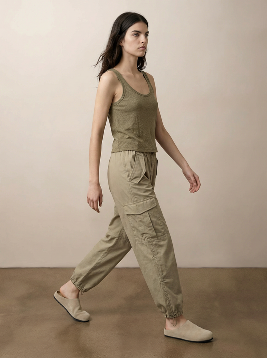 מכנסי קרגו מותן גומי