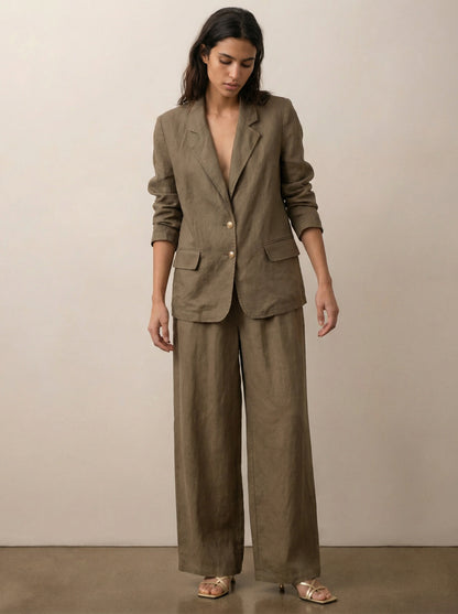 ג'קט פשתן מחויט