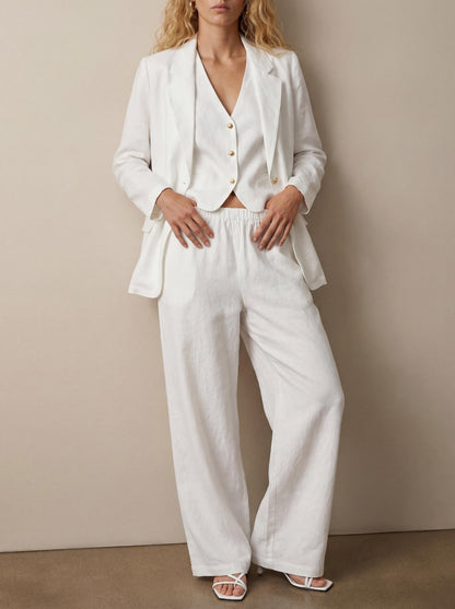 Tailored linen jacket