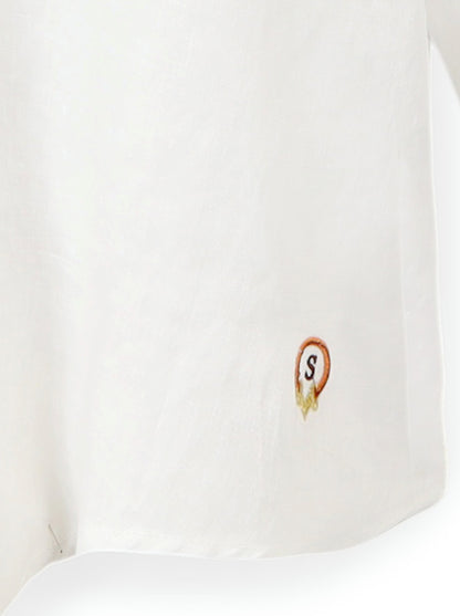 Classic button-down linen shirt