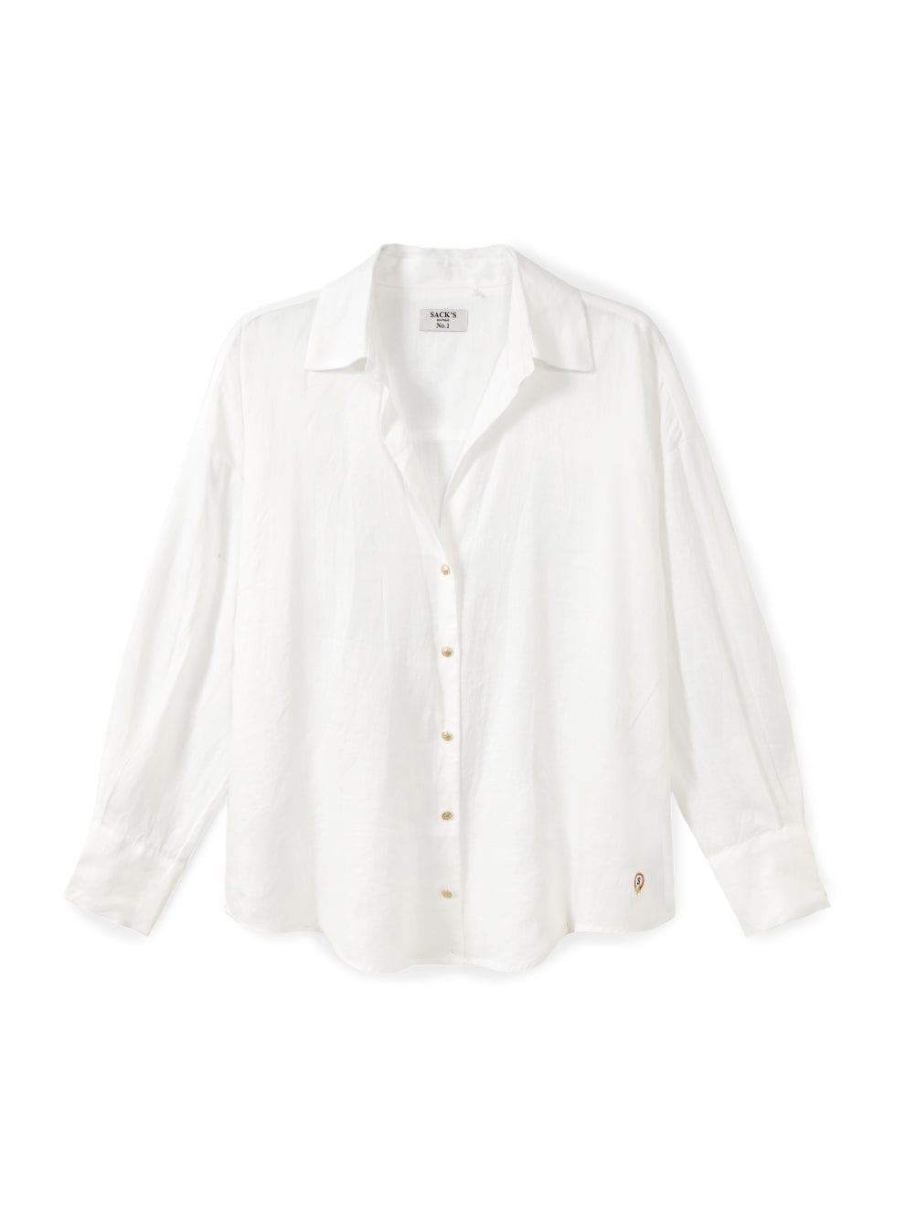Classic button-down linen shirt