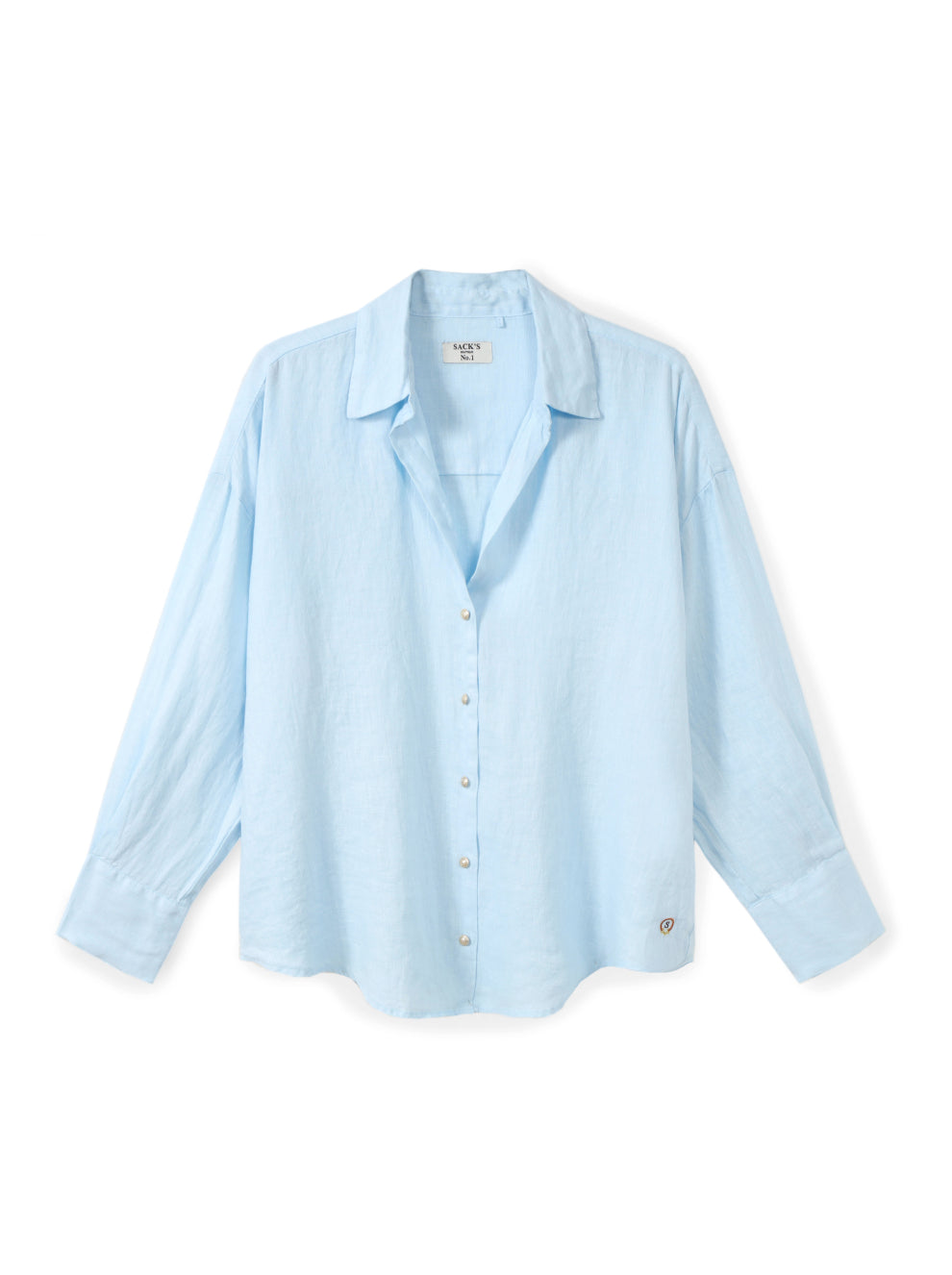 Classic button-down linen shirt