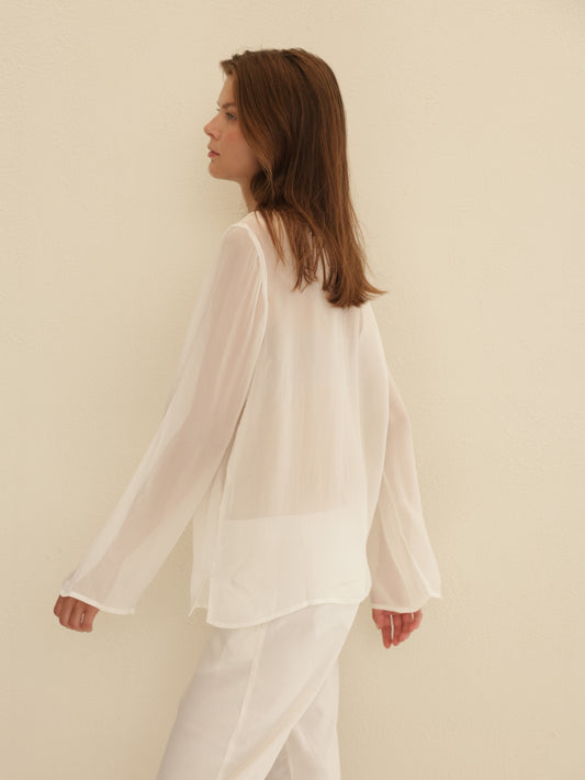 Embroidered Viscose Shirt