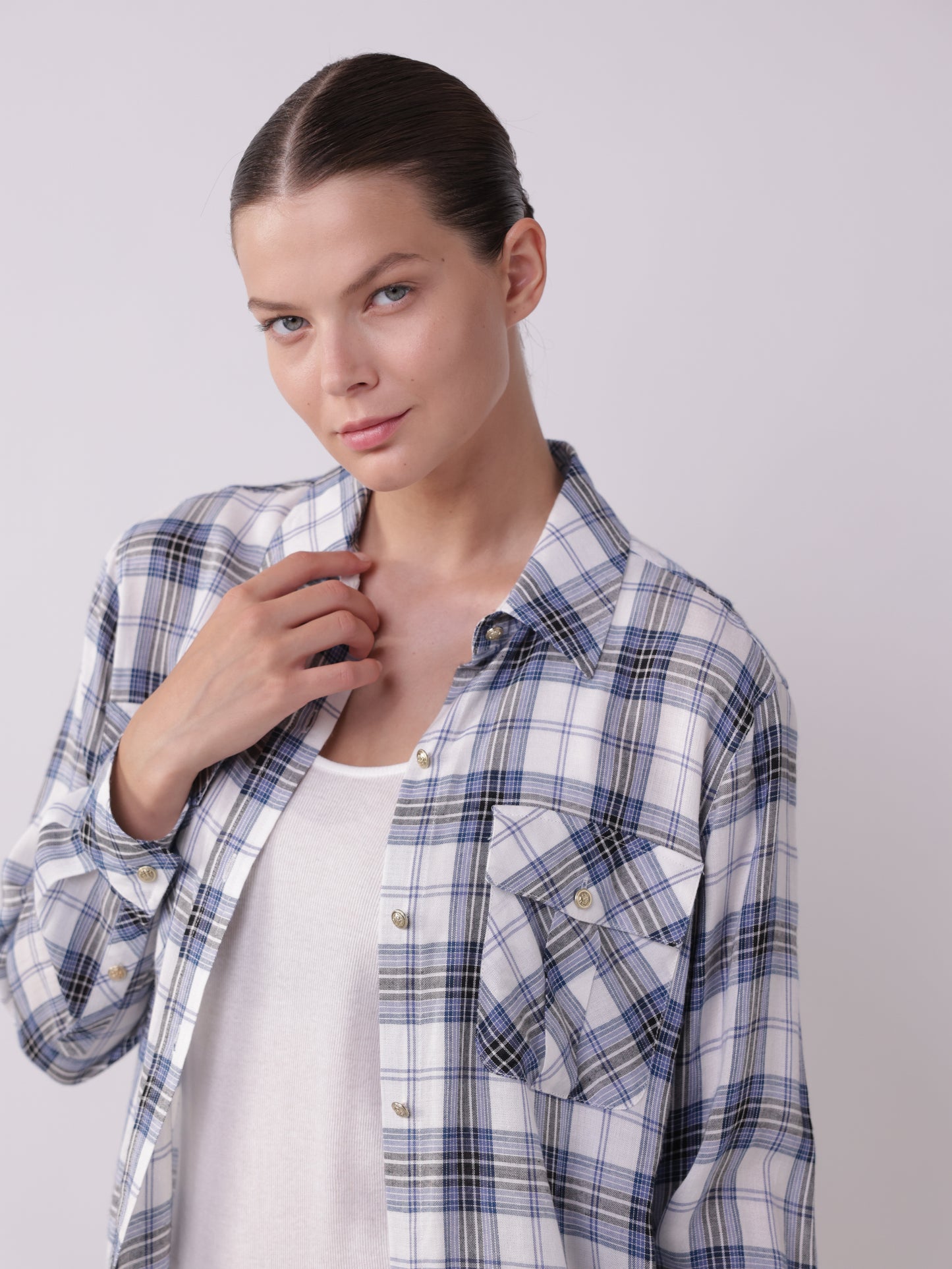 Checked Button Down Shirt