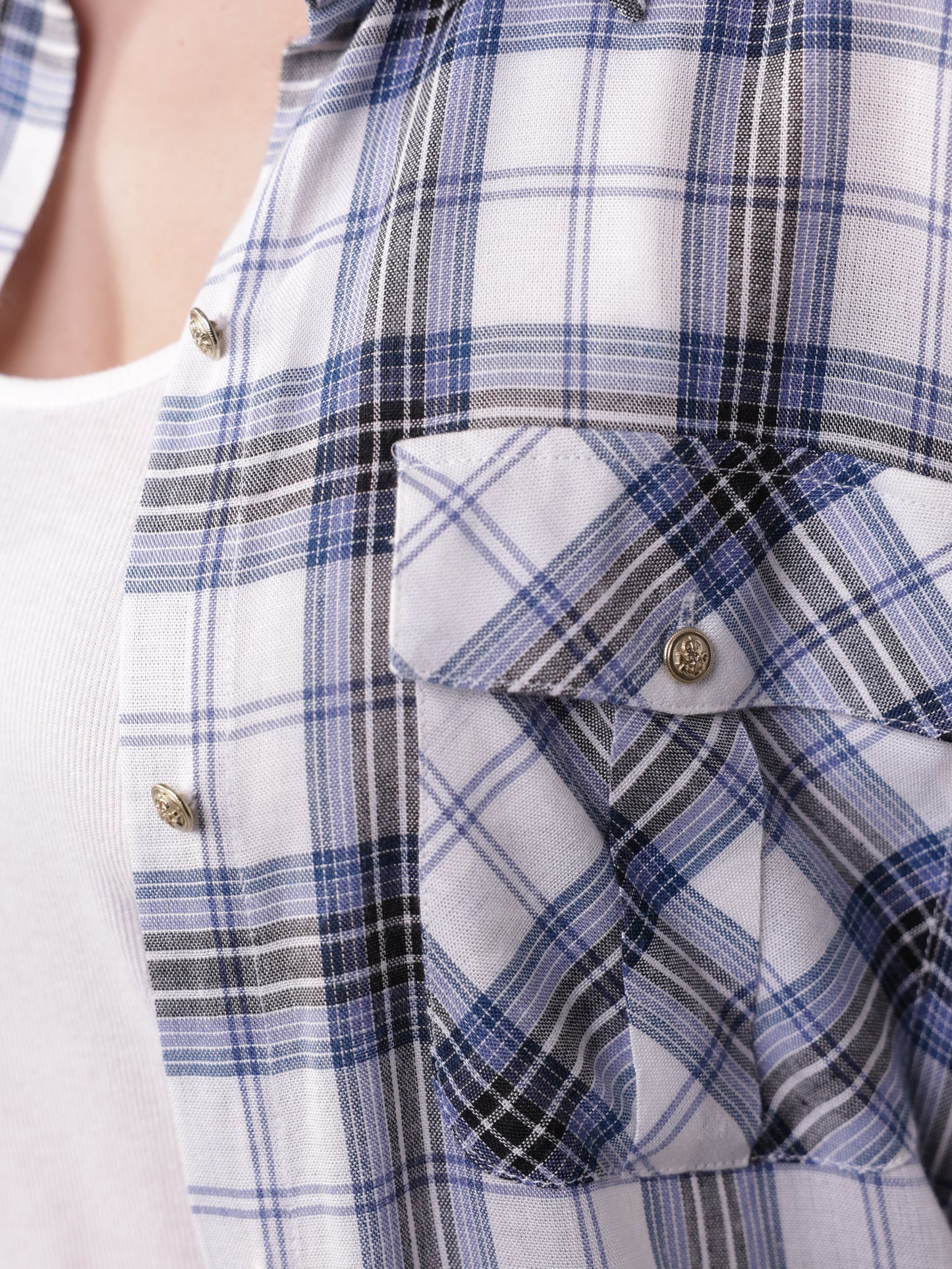 Checked Button Down Shirt